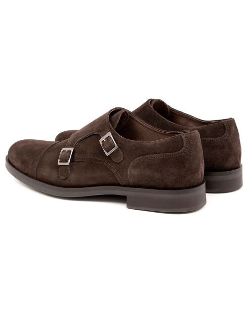 Monks en Cuir Mimonk marron