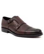 Monks en Cuir Mimonk camel