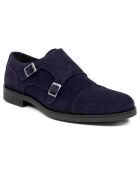 Monks en Cuir Mimonk bleus