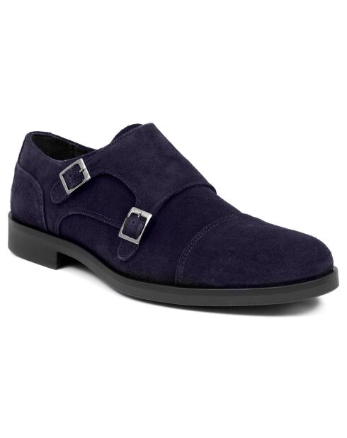 Monks en Cuir Mimonk bleus