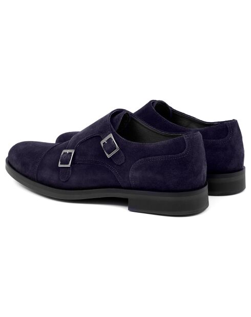 Monks en Cuir Mimonk bleus