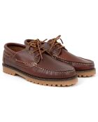 Chaussures Bateaux en Cuir Minol camel