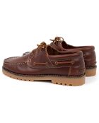 Chaussures Bateaux en Cuir Minol camel