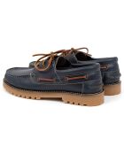 Chaussures Bateaux en Cuir Minol bleues