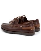 Chaussures Bateaux en Cuir Naupil camel
