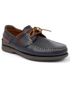 Chaussures Bateaux en Cuir Naupil bleues