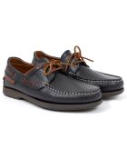 Chaussures Bateaux en Cuir Naupil bleues