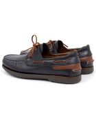 Chaussures Bateaux en Cuir Naupil bleues