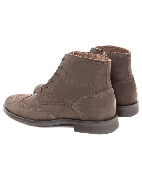 Boots en Cuir Nisape taupe
