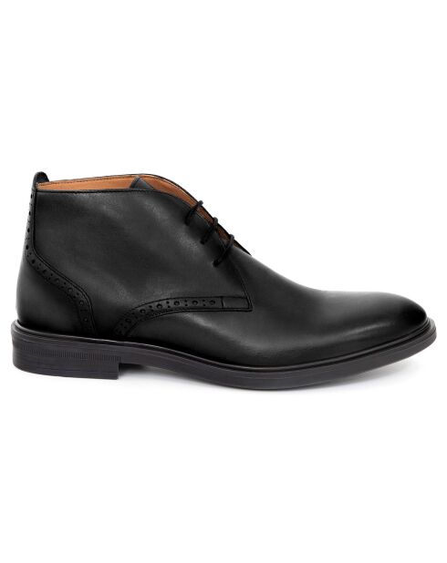 Boots en Cuir Pabine noires