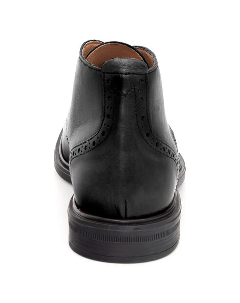 Boots en Cuir Pabine noires