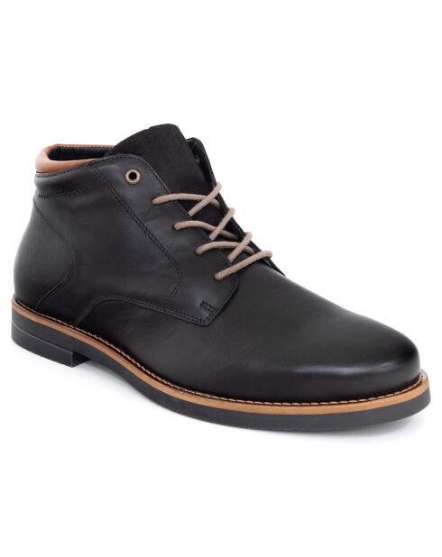 Boots en Cuir Pacamu noires