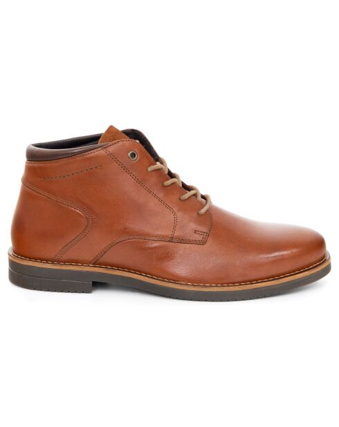 Boots en Cuir Pacamu camel