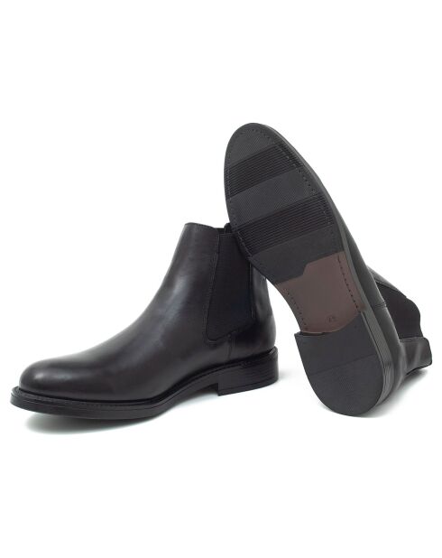 Chelsea Boots en Cuir Panuca noires
