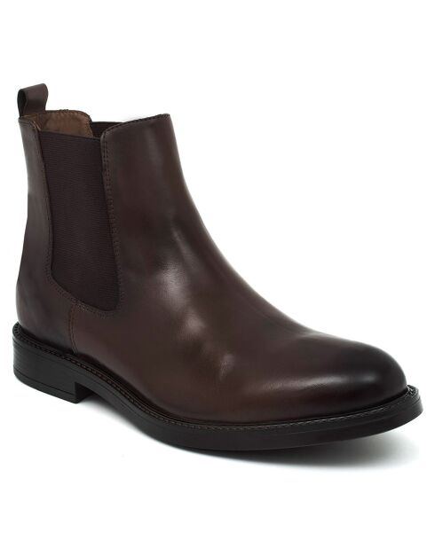 Chelsea Boots en Cuir Panuca marron