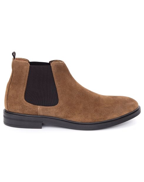 Chelsea Boots en Cuir Samipor camel
