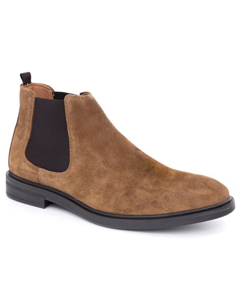 Chelsea Boots en Cuir Samipor camel