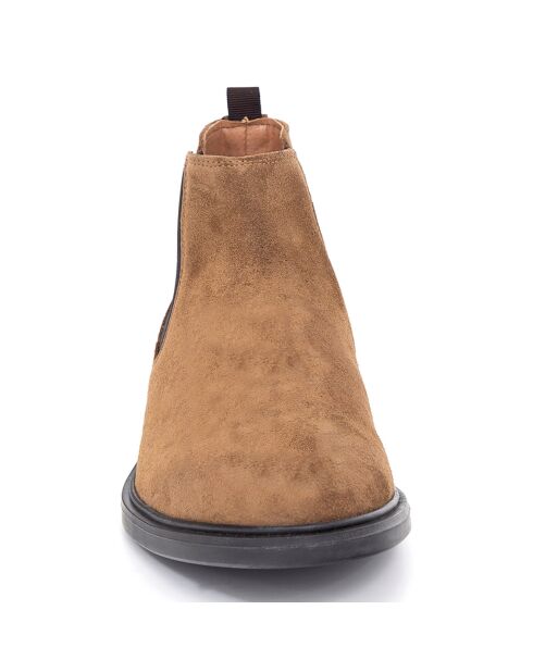 Chelsea Boots en Cuir Samipor camel
