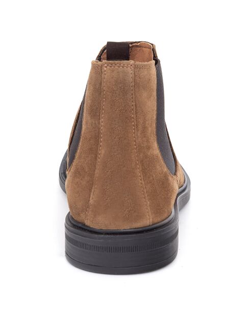 Chelsea Boots en Cuir Samipor camel