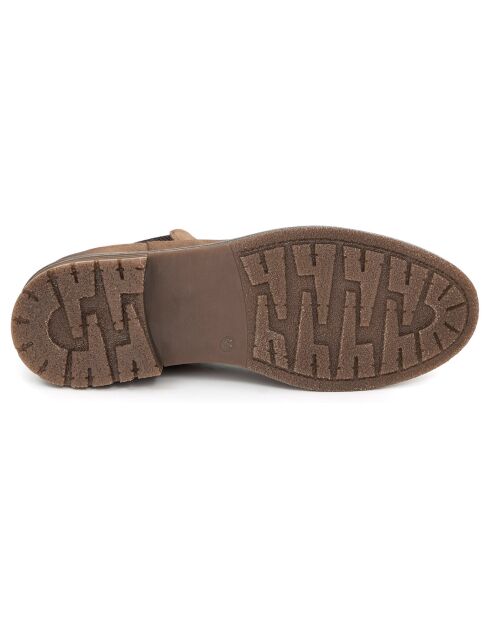 Chelsea Boots en Cuir Savoli taupe