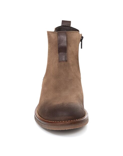 Chelsea Boots en Cuir Savoli taupe