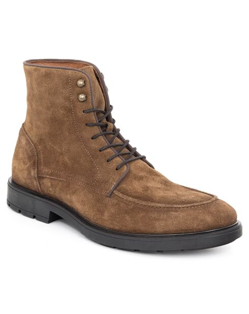 Boots en Cuir Sensara camel