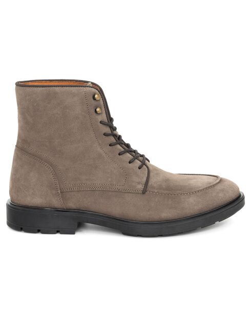Boots en Cuir Sensara kaki