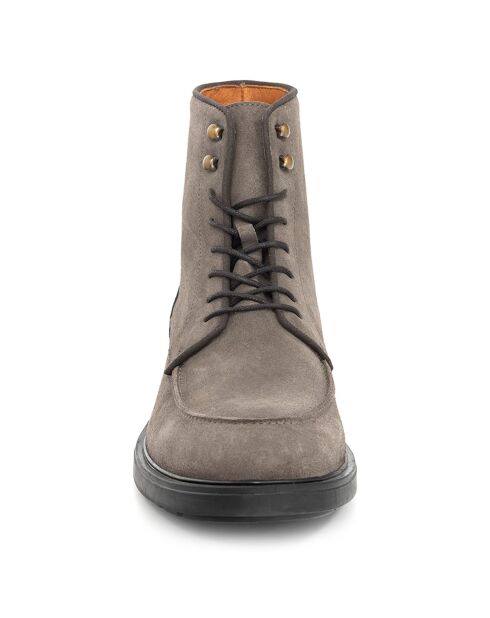 Boots en Cuir Sensara kaki