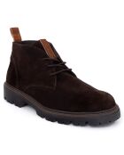 Boots en Cuir Serupe marron