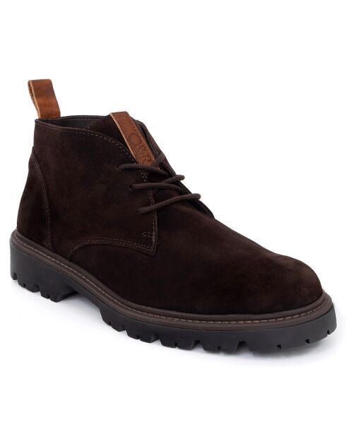 Boots en Cuir Serupe marron