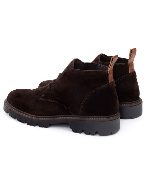 Boots en Cuir Serupe marron
