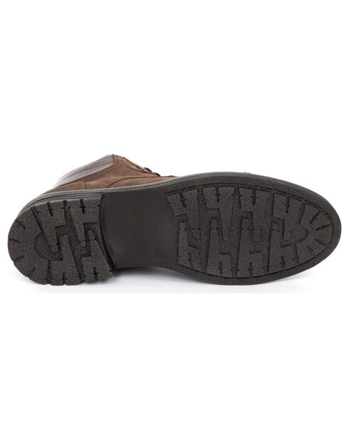 Boots en Cuir Sidaz taupe