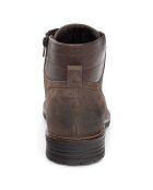 Boots en Cuir Sidaz taupe