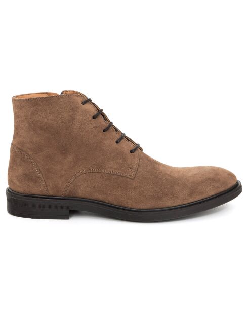 Boots en Cuir Simali taupe