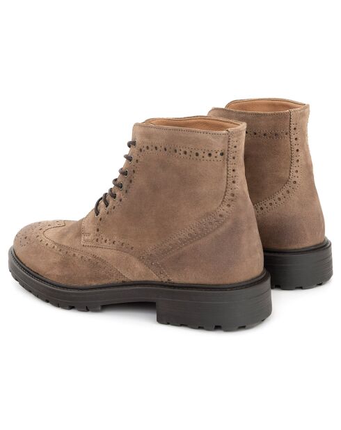 Boots en Cuir Siminor taupe