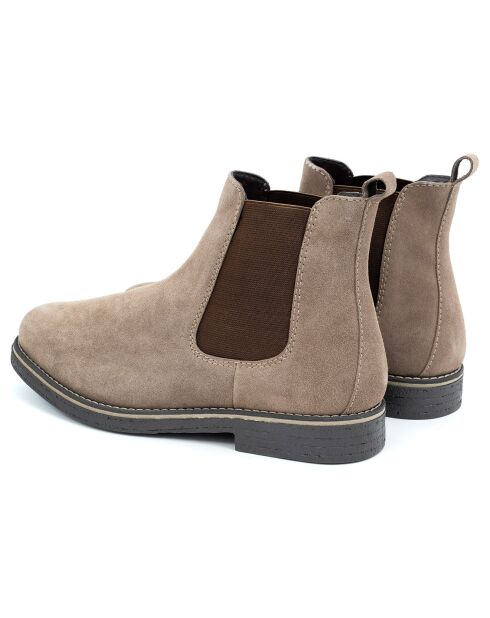 Chelsea Boots en Cuir Sipame taupe