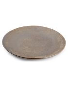 Plat décoratif en Grès Bullet marron - 10x46x46 cm