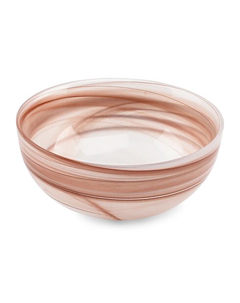 6 Bols Twirl transparent/ambre - D.15 cm