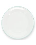 Service de Table en Porcelaine Prim blanc/vert - 20 Pièces