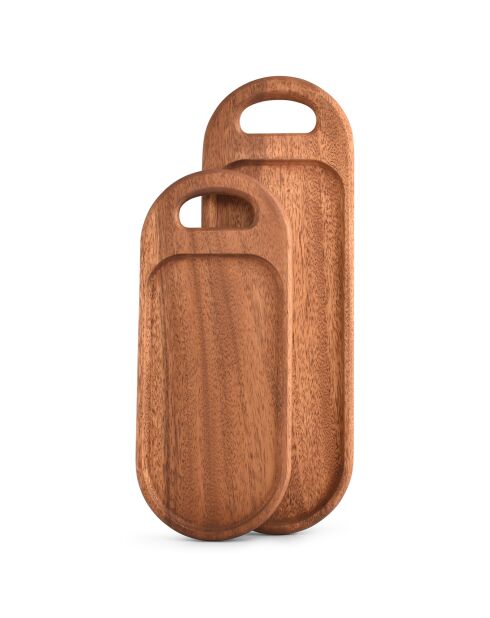 Planche à servir en Bois Chop marron - 16x1.5x38 cm