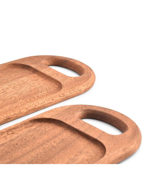 Planche à servir en Bois Chop marron - 16x1.5x48 cm