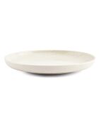 6 Assiettes plates en Porcelaine Dot blanches - D.20 cm