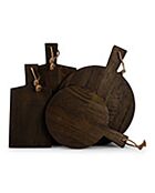 Planche à servir en Bois Ancient noire - 19x2.5x38 cm
