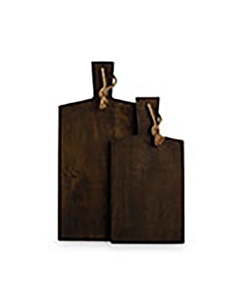 Planche à servir en Bois Ancient noire - 19x2.5x38 cm
