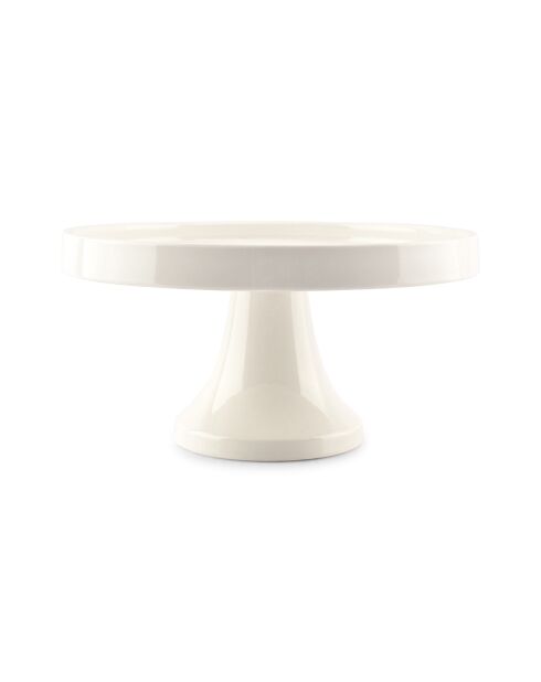 Plat à tarte sur pied en Porcelaine Cucina blanc - 22.5x11.5x22.5 cm
