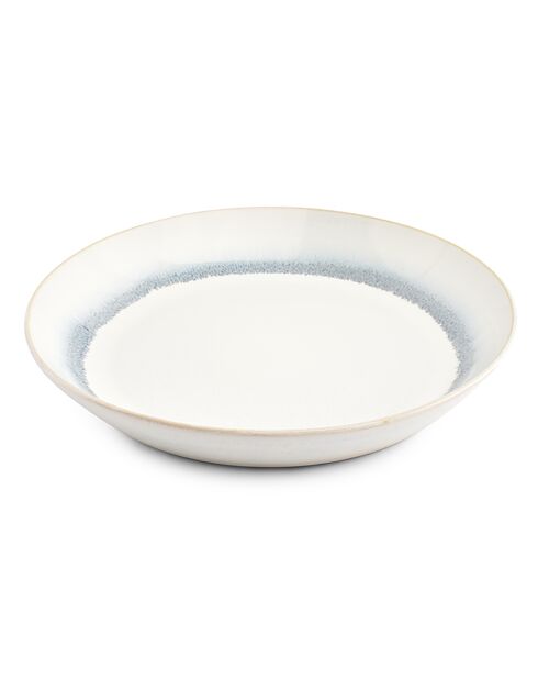 4 Bols en Grès Stripes beiges - D.23 cm