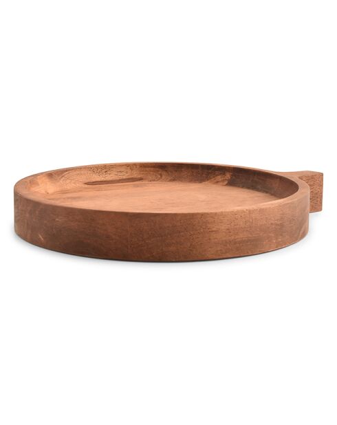 Plat à servir en Bois Chop marron - 25x3.5x28.5 cm