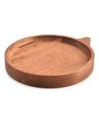 Plat à servir en Bois Chop marron - 25x3.5x28.5 cm