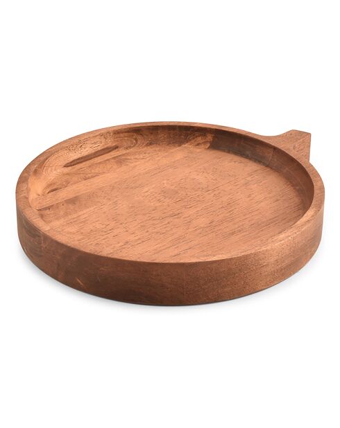 Plat à servir en Bois Chop marron - 25x3.5x28.5 cm
