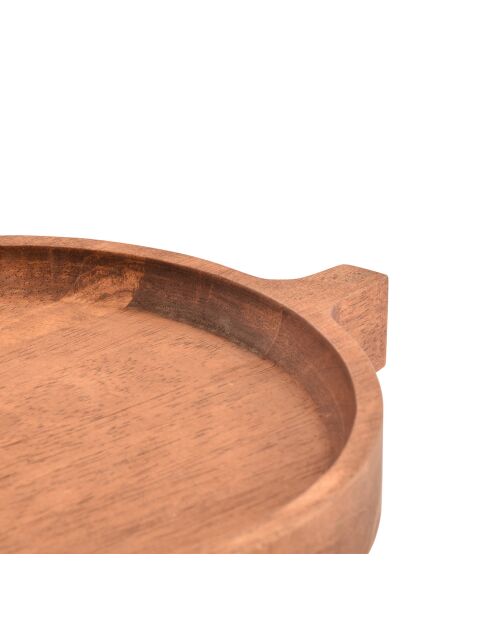 Plat à servir en Bois Chop marron - 25x3.5x28.5 cm